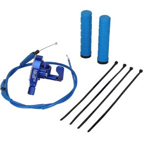 JFG RACING 7/8 بوصة 22 مم كابل خنق الإبهام الشفاف مجموعة مقبض مسرع الخانق CNC لـ 50cc 70cc 90cc 110cc 125cc 250cc ATV Mini Bike Quad Dirt Pit Bike أحمر in Kuwait