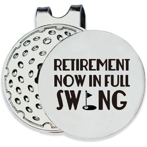 تقاعد الآن في علامة كرة الجولف ذات التأرجح الكامل - علامة جولف مضحكة مع مشبك قبعة مغناطيسي هدية مبتكرة للجولف - ملحقات الجولف هدايا التقاعد لبابا أبي عشاق الجولف الرجال لاعبي الجولف in Kuwait