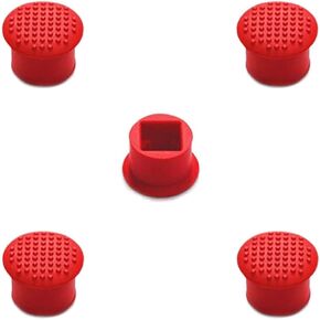 MMOBIEL 5 PCS Rubber TrackPoint Keyboard Mouse Red Cap with Soft Dome and Rim Laptop Pointer for Lenovo ThinkPad X/T/E / / L/P/Yoga Series