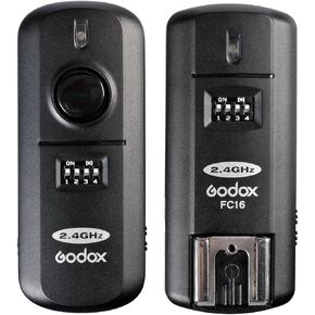 Godox FC-16 2.4Ghz 16 Channels Studio Remote Wireless Flash Trigger with Remote Receiver for Nikon Camera D3100 D3200 D600 D90 D800E D800 D700 D300S D300 D200 D7100 D7000 D5100 D5000 D4 D3S D3X D2Xs