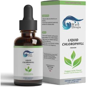 Clorophyll Liquid Drops - Organic Chlorophyll - Fast Absorbing Liquid Chlorophyll – for Natural Energy Boost, and Immune Function -2Fl Oz