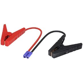 Jumper Cable Adapter Battery Starting Cable Alligator Clamp to EC5 Starting Cable car Emergency Starting Power Clip Cable (10 AWG) All Copper Silicone for Prevent Reverse Charge[0.3m/1FT]