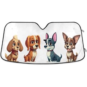 Car Windshield Sun Shade Women Blue Eyes with Glasses Car Sun Visor for UV Rays and Sun Heat Protection Summer Blocks Heat and Sun Foldable Sun Shield 53x24 Inches, Automotive Interior Accessories