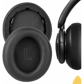 Geekria QuickFit Replacement Ear Pads for Anker Soundcore Life Q30 Soundcore by Anker Life Q35 Headphones Ear Cushions, Headset Earpads, Ear Cups Cover Repair Parts (Black)