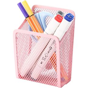 Magnetic Black Mesh Locker Cups, Organizational Supplies (1 Basket, 2 Packs Black)