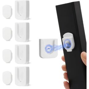 WALLFID Magnetic Remote Control Holder Wall Mount, Innovative Slot Design for Effortless Organization of Home, Office, and School Supplies - Organize and Fix Remotes with Ease (Black, 2 pack)