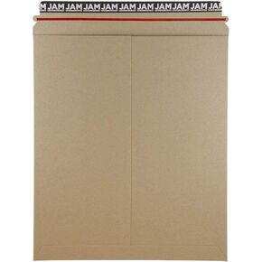 JAM PAPER Stay-Flat Photo Mailer Envelopes with Peel & Seal Closure - 6 x 6 - Brown Kraft - 6 Rigid Mailers/Pack in Kuwait
