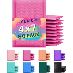 Poly Bubble Mailers 6x10 25 Pack Black Waterproof Self Seal Adhesive Shipping Bags, Cushioning Padded Envelopes for Shipping, Mailing, Packaging Usable Space 6x9