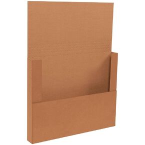 Aviditi Brown Kraft Easy-Fold Mailing Boxes, 24 x 18 x 2 Inches, Pack of 50, Crush-Proof, for Shipping, Mailing and Storing
