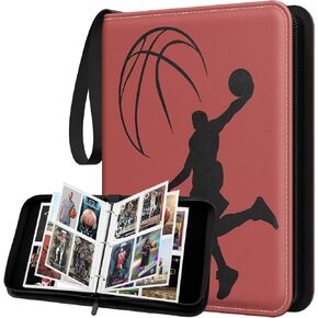 Trading Card Binder with Sleeves, 9 Pocket Trading Card Binder Premium 720 Double Sided Pocket PU Card Collection Binder, Collectible Card Albums Card Folder for MTG, TCG, Sports Cards, Game Cards