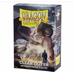 Dragon Shield Sleeves – Dragon Shield Matte Clear: Outer Sleeves 100 CT - MTG Card Sleeves are Smooth & Tough - Compatible with Pokemon & Magic The Gathering Cards