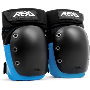 REKD Ramp Knee Pads | Impact Resistant Heavy Duty Neoprene Pads | Set w Adjustable Straps Breathable Material Shock Absorption | Unique Ergonomic Fit for Added Comfort and Safety |Action Sports