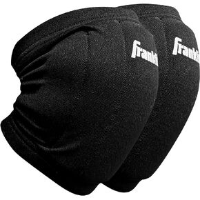 Franklin Sports One Size Fits Most Volleyball Knee Pads - Adult Volleyball Knee Pads, Black