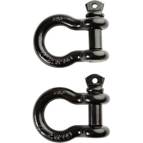3/4 Inch D-Ring Shackle (2 Pack) with 4.75-Ton (9,500 lbs) Working Capacity - Heavy Duty 70 Grade Steel Truck Accessory for Tow Strap, Off Road Towing, and Winch in Kuwait