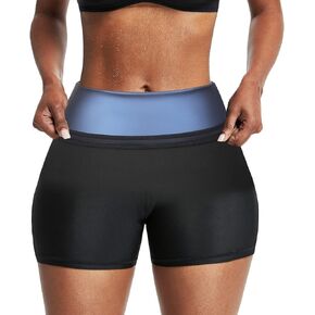 Sauna Sweat Shorts Thermos Pants Compression Workout Gym Exercise Waist Trainer Body Shaper Thighs Tummy Control