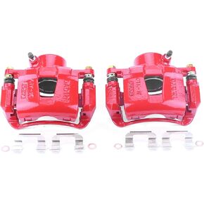 Power Stop Front S2810 Pair of High-Temp Red Powder Coated Calipers