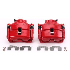 Power Stop Front S4780 Pair of High-Temp Red Powder Coated Calipers