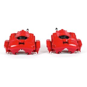 Power Stop Front S5474 Pair of High-Temp Red Powder Coated Calipers