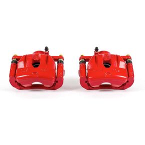 Power Stop Front S3248A Pair of High-Temp Red Powder Coated Calipers