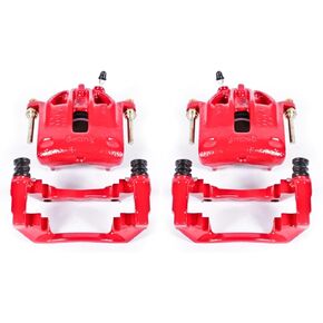 Power Stop Front S1138 Pair of High-Temp Red Powder Coated Calipers