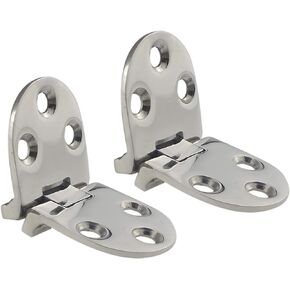 Pair of Marine Grade CAST Solid 316 SS Mirror Polished Door Hinges 2.6"L* 1.2" W for Boat, RVs