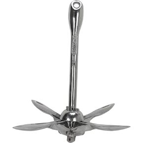 Extreme Max 3006.6545 BoatTector Galvanized Folding Anchor - 3.5 lbs.