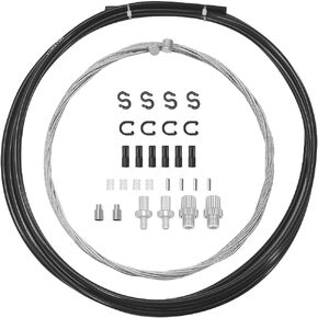 SIMEIQI Bike Brake Cable Set for MTB Bike Includes Brake Cable Brake Housing Cable End Caps Ferrules and O Rings
