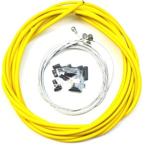 WINOMO Bike Bicycle Brake Cable and Housing Set Stainless Steel Universal Brake Cable (Yellow)