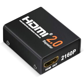 4K2K 1080P 3D HDMI Booster, JerGO HDMI 2.0 Signal Amplifier Repeater Boost Up to 200ft Transmission Distance 18Gbps Bandwidth for HDTV,PS4, Oculus and More (HDMI 2.0)