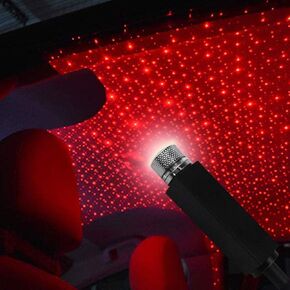 Owfeel Car Roof Lights Romantic USB Night Light, Car Atmosphere Lamp, Adjustable Flexible Car & Home Ceiling Decoration Light for Birthdays, Festive Celebration Parties