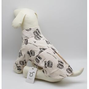 Pet Dog Puppy Cat Clothes Cute Adorable Short Sleeve Shirt with Prints - Oliver (Large, Yellow)