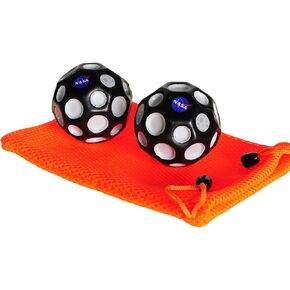 Waboba NASA High Bounce Moon Ball Bundle of 2 with Orange Pouch