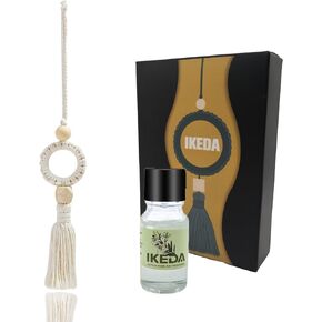 Car Air Fresheners Tassel Diffuser | Cute Felt Automotive Charm Deodorizer | Nature Spice Auto Essential Oil Hanging | Car Interior Decor | Bedroom Home Pendant for Women (Vanilla, 1pcs)