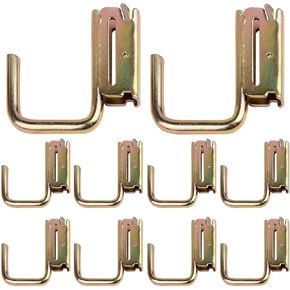 10 Pack E-Track Steel J-Hooks,Tie-Down Accessories w/E-Track Spring Fitting Attachments for X-Track Systems Tie Down Anchor Points Pickup,Cargo Van,Enclosed Trailers,Semi-Trucks Trailer Hang Tools in Kuwait