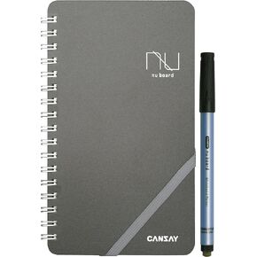 nu board Memo Size (4 x 7 inch) International Edition NASH04US08 Whiteboard Notebook - Dry Erase Notebook - Dry Erase Mini Size Board - Environmentally Reusable Notebook