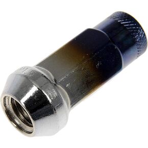 صواميل عجلة مخرشة ذات نهاية مفتوحة من Dorman 713-385T Ti-Blue متوافقة مع موديلات مختارة، 20 عبوة