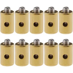 eMagTech 10Pcs Brake Cable Nipple Screws Replacement Motorcycle Solderless Throttle Cable Nipple Accessories for Car Motorcycle Bicycle Metal