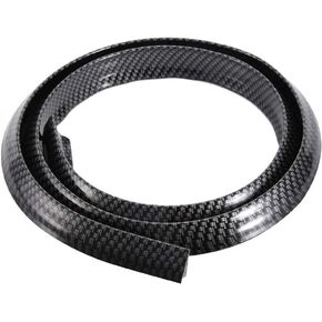 Car Wheel Arch Trim, Carbon Fiber Fender Flares Car Wheel Arch Eyebrows Protector Anti Scratch Pad, Black Rubber Car Fender Trim Strip for Most Car Protection Decorative Accessories