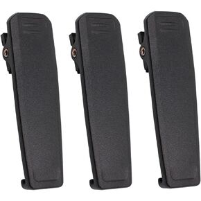 Replace MB-133 Belt Clip Compatible for ICOM Walkie Talkie IC-A16 IC-A16E IC-F1000/F2000 IC-F1100/F2100 IC-F3400/F4400 IC-F29SR Series BP-278 BP-279 BP-280 BP-283 BP-284 Battery Belt Clip 3PCS