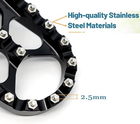 Real Anti-Skid CNC Wide Fat Footpegs Foot Pegs 360°Rotating MX Custom Chopper Bobber Style Footrests For Harley Dyna Sportster Fatboy Iron 883 in Kuwait