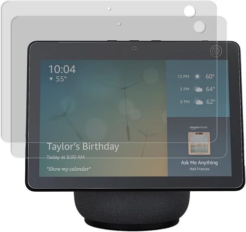 KEANBOLL واقي شاشة من الزجاج المقوى مكون من قطعتين لجهاز Echo Show 10 مع Alexa (10.1 بوصة، الجيل الثالث) فلتر زجاج مقوى فائق الوضوح مضاد لبصمات الأصابع in Saudi Arabia