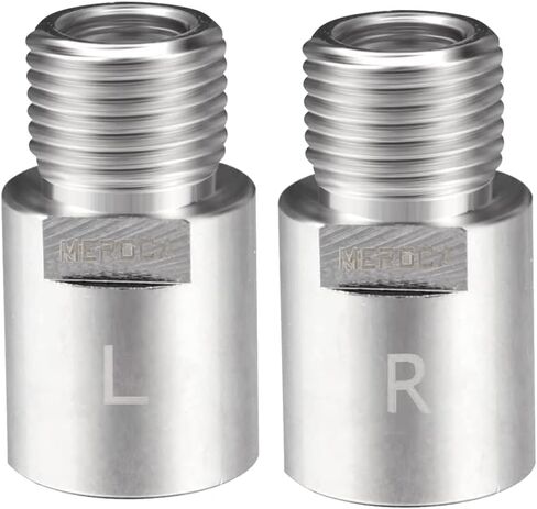 1 Pair Bicycle Pedal Extenders Chrome-Molybdenum Steel Pedal Adapter Fit 9/16 Inch Threaded Pedals Bike Extend by 20mm (0.79 Inch) CNC Machining Bicycle Pedal Accessories in Saudi Arabia