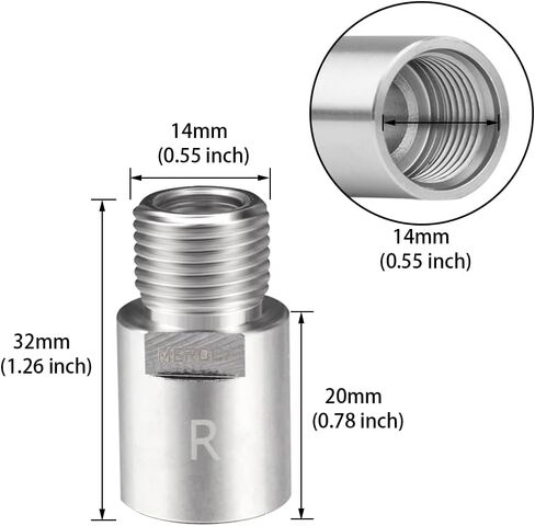 1 Pair Bicycle Pedal Extenders Chrome-Molybdenum Steel Pedal Adapter Fit 9/16 Inch Threaded Pedals Bike Extend by 20mm (0.79 Inch) CNC Machining Bicycle Pedal Accessories in Saudi Arabia