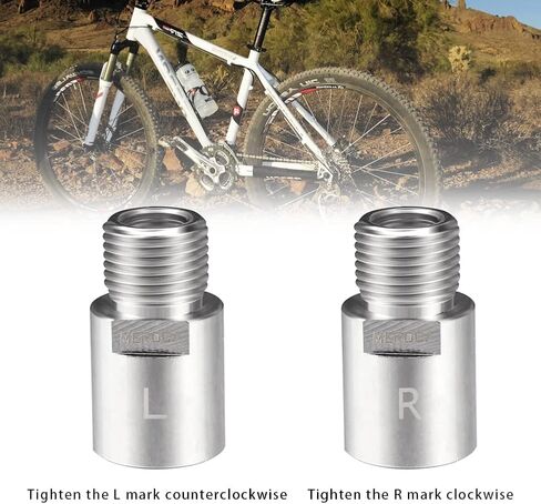 1 Pair Bicycle Pedal Extenders Chrome-Molybdenum Steel Pedal Adapter Fit 9/16 Inch Threaded Pedals Bike Extend by 20mm (0.79 Inch) CNC Machining Bicycle Pedal Accessories in Saudi Arabia