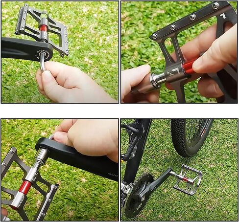 1 Pair Bicycle Pedal Extenders Chrome-Molybdenum Steel Pedal Adapter Fit 9/16 Inch Threaded Pedals Bike Extend by 20mm (0.79 Inch) CNC Machining Bicycle Pedal Accessories in Saudi Arabia
