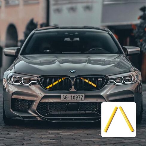 زخارف إدراج الشبكة لسيارات BMW F20 F21 F30 F32 F34 F36 3 4 Series M Sport Style M-Performance Grill Strips Accessories (أحمر) in Kuwait