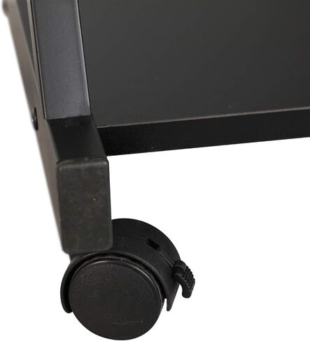 SogesPower Mobile Computer Desk Work Workstation with Printer Shelf and Keyboard Space Computer Workstation for Home and Office,White in Kuwait