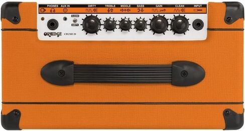 حزمة Orange Crush 20 20W 1x8 "جيتار كومبو أمبير مع كابل أداة منسوج من Pig Hog، وكابل الطاقة، و12X اللقطات، وقماش تلميع الصوت السائل in Saudi Arabia