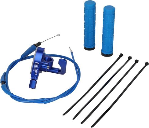 JFG RACING 7/8'' 22mm Thumb Throttle Cable Transparent Throttle Accelerator Handle Assembly CNC For 50cc 70cc 90cc 110cc 125cc 250cc ATV Mini Bike Quad Dirt Pit Bike Red in Kuwait