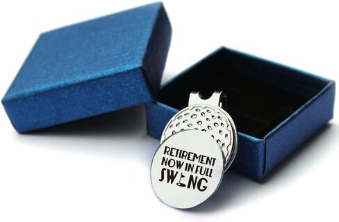 تقاعد الآن في علامة كرة الجولف ذات التأرجح الكامل - علامة جولف مضحكة مع مشبك قبعة مغناطيسي هدية مبتكرة للجولف - ملحقات الجولف هدايا التقاعد لبابا أبي عشاق الجولف الرجال لاعبي الجولف in Kuwait